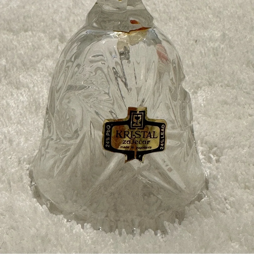 Crystal Zajecar 24 Percent Lead Vintage Crystal Hand Bell